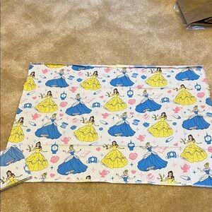 Disney Princess Fabric with Belle and Cinderella (White Background)
